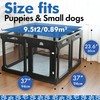 Qoility Clear Acrylic Dog Playpen with Door for Puppies &