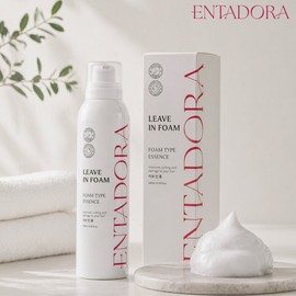 Entadora [Entadora] No-Wash Treatment Repair Balm 120ml 1 Count + Hydration Essence Leave-in Foam 200ml 1 Count / [엔타도라] 노워시 트리트먼트 리페어밤 120ml 1개 + 수분에센스 리브인폼 200ml 1개