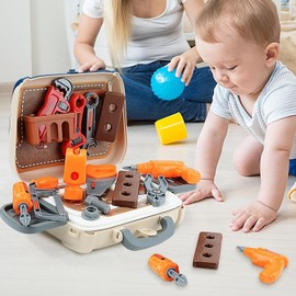 HOCHSTE Kids Tool Set Toy – Complete Educational Play Kit with Realistic Tools | Safe, Durable & Perfect for Hands-On Learning Multicolor One Size