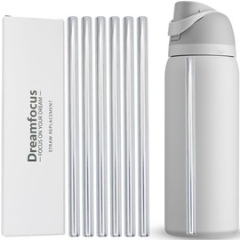 Dreamfocus Metal Straw Replacement Stainless Steel for Owala FreeSip Water Bottle 32 oz