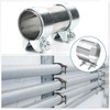 sourcing map 2pcs Exhaust Clamp 3.94" Stainless Steel Lap Joint