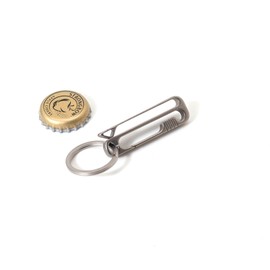 JVCOM Titanium Carabiner Keychain And Keyring, Bottle Opener Keychain, Duty Belt Key Clip, Minimalist EDC Keychain.