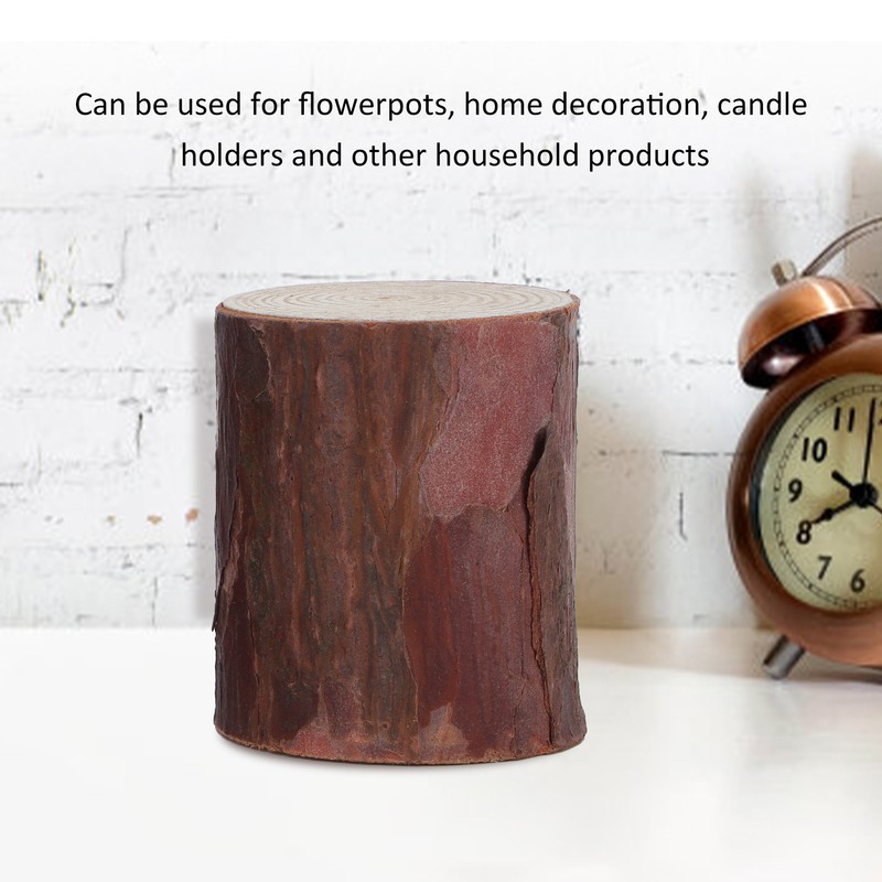 Wood Stakes Cylindrical Pine Log DIY Painting Material Flower Pot