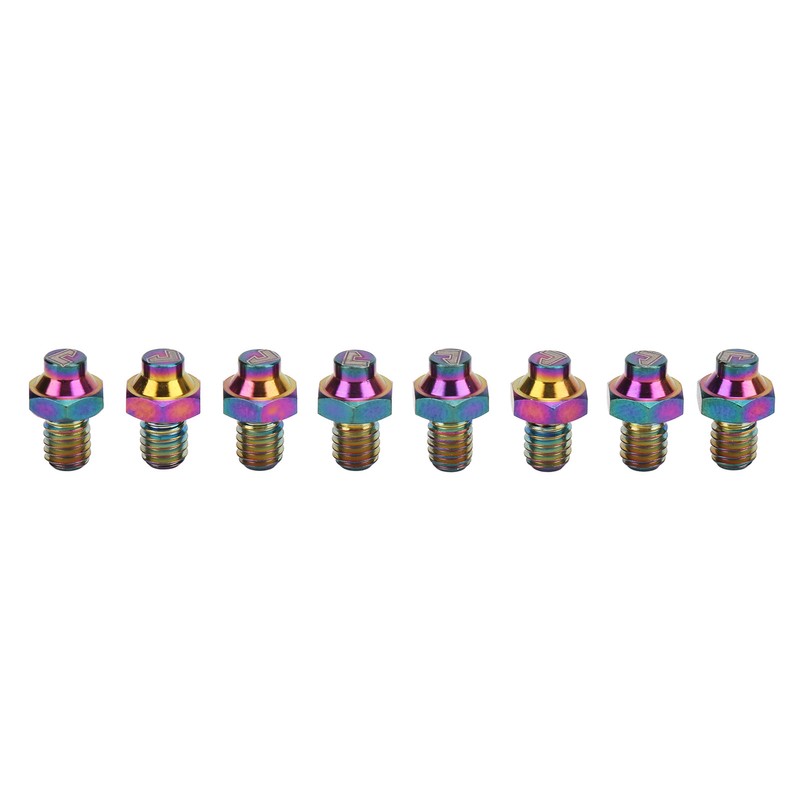RISK 8Pcs Mountain Bike Pedal Bolts Titanium Alloy Anti Slip