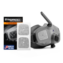 Skin for DJI Goggles 2 and DJI Avata. TouchProtect Texture Enhancing Skin to Improve The Look & Feel of your Goggles Touchpad! - DJI Goggles accessory add Protection & Tactile feedback (Hex - Silver)