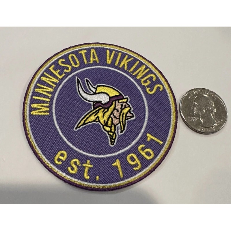 Unbranded Minnesota Vikings vintage Style embroidered iron on Patch 3”x