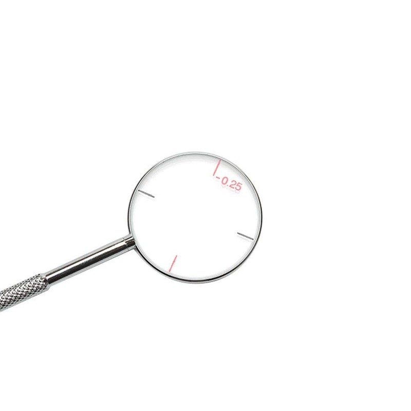 Healifty 2pcs Round Optical Cross Cylinder Tool Dioptres for Optical