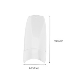 Baluue 500pcs Natural Artificial Full Cover Fake Nails Tips Fake Nail Tips Set for Professional Home Use Easy Shape File Paint Apply Gel/acrylic/fiberglass