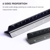 Aluminum Architectural Scale Ruler, Drafting Ruler, Precision 12" Triangular Drafting