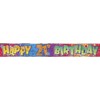 Happy 21st Birthday Banner - 12 ft | Disposable |