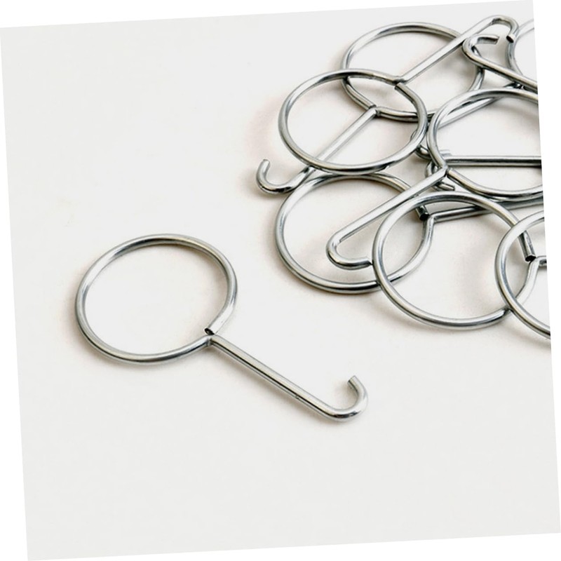 TEHAUX 10pcs Stainless Steel Drain Lifting Hooks Durable Shower Drain