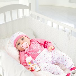 DOLLHOOD Reborn Baby Dolls - 22-Inch Realistic Baby Doll wit Baby Doll Accessories - Lifelike, Soft Silicone Newborn Girl Doll with Movable Arms and Legs - Comes with a Birth Certit
