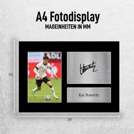 HWC Trading A4 Kai Havertz Germany Gifts Printed, Signed Autograph Picture for Football Fans and Pendants