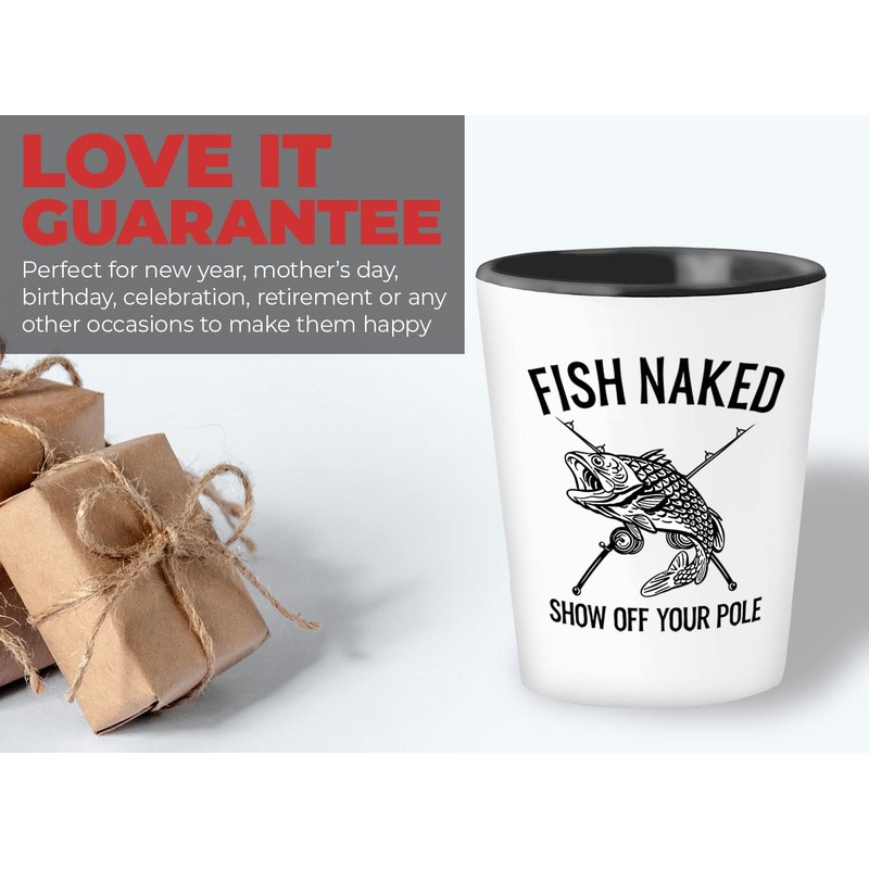 Bubble Hugs Fishing Shot Glass 1.5oz - Fish Naked Show