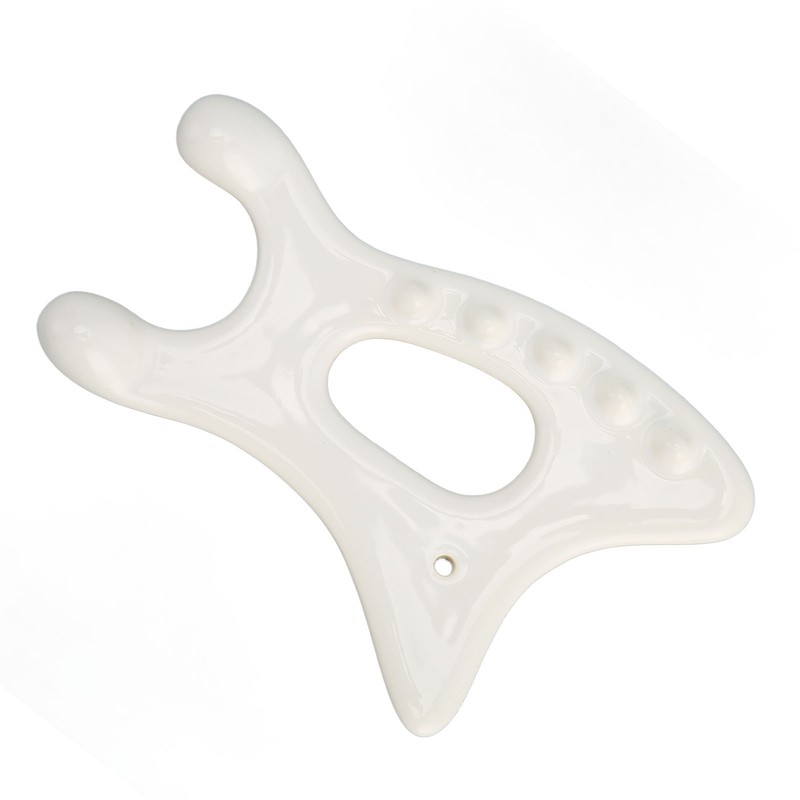Ceramic Gua Sha Scraping Tool Ergonomic Rounded Edges Gua Sha