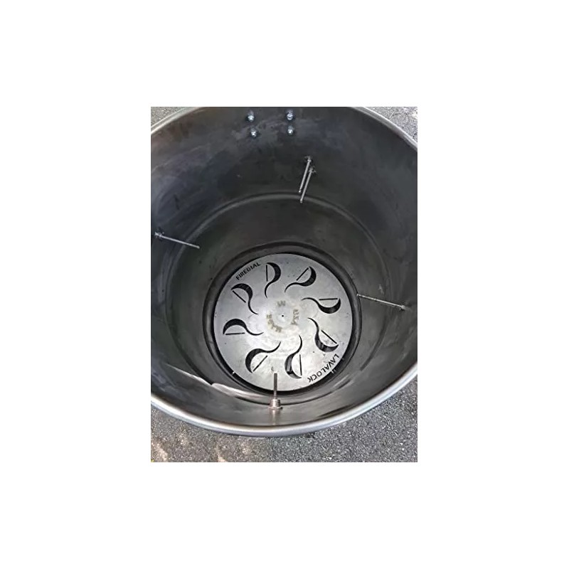 FireDial 55 Gallon UDS FireDial Baffle Plate Heat Management System
