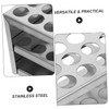 CIYODO 40holes Stainless Steel Test Tube Rack Sample Tube Holder