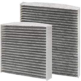 AERZETIX - C70406 Set of 2 Activated Carbon Cabin Air Filters - Compatible with Citroën, DS, Peugeot OE Numbers 1609428080, 1609428180, 6447VX, 6447 VY, 424I0197, 647990, 1609998780