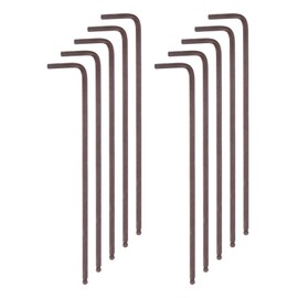 QUARKZMAN Pack of 10 Ball Head Allen Key 2.5 mm S2 Steel L-Shape Extra Long Sleeve Hex Key Repair Tool for Repair of Household Appliances, Red