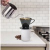 Fino Pour-Over Coffee Brewing Filter Cone, Number 2-Size, Black, Brews