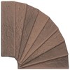 TORURAL 100 Vintage Brown/Red Faux Brick Wall Tiles, 3D Thin