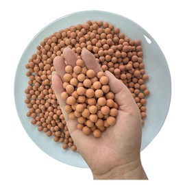 2 lbs Ceramsite Horticultural Clay Pebbles,Mini Hydroponics Decorative Ceramsite Balls for Plant Paving,Plant Pots,Drainage Water,Purification,Cultivation,Vase Fillers,Fish&Turtle Tanks (8mm, Brown)