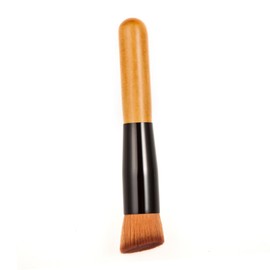 FOMIYES Makeup Brush Set Foundation Brush for Concealer Face Cheek Wood Handle Aluminum Tube Nylon 12.3cm Versatile Random Color