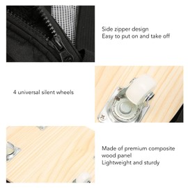 Dog Cat Wheelchair for Back Legs, Pet Walking Scooter with Silent Wheels, Disabled Dog Cat Assist Scooter, Protect Your Pet Chest and Limbs (L(Suitable for 6.5‑9kg/14.3‑19.8lb))