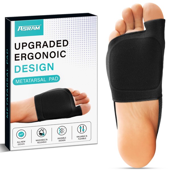 Metatarsal Pads with Gel Pad,Ball of Foot Cushion,Forefoot Pads,Fabric Soft