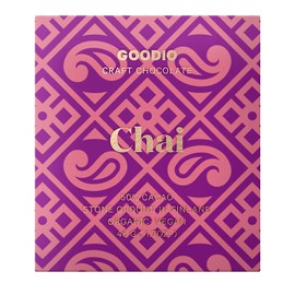 Goodio Organic Chocolate Bar, Chai 50%, 1.7 Ounce, Vegan, Gluten-free, Soy-Free, non-GMO