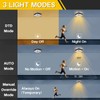 CLARSYNE 24W LED Motion Sensor Outdoor Ceiling Light, Smart Square