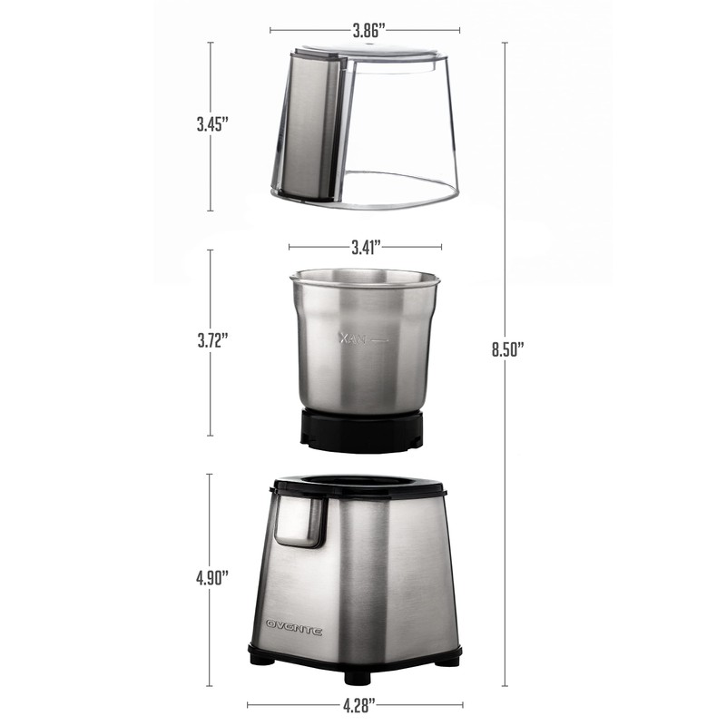 OVENTE Electric Coffee Grinder, 200W Powerful Coffee Bean & Spice
