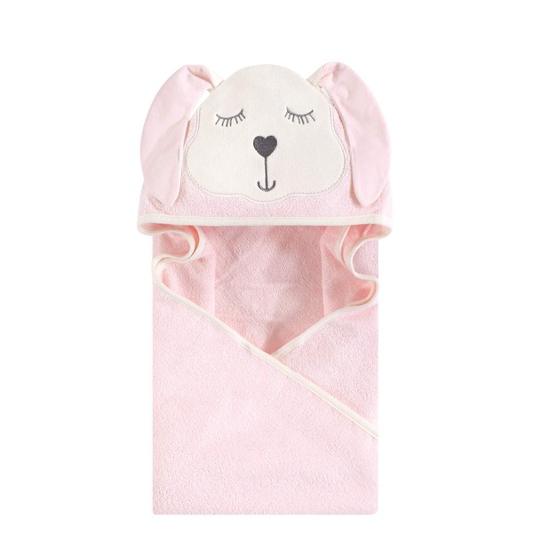 Hudson Baby Animal Face Hooded Towel, Modern Bunny, One Size
