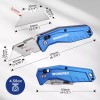WORKPRO Heavy Duty Folding Utility Knife Metal Box Cutter Razor