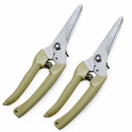 Scissors Tools 2pcs Premium Garden Shears Pruners for Flower Bushes Florist Yard Oorchard Kitchen Clippers Sharp Steel Anvil Snips