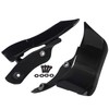 XMMT ABS Black Side Wing Adjustable Windshield Air Deflector for