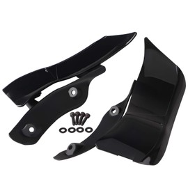 XMMT ABS Black Side Wing Adjustable Windshield Air Deflector for Harley Road Glide FLTRX 2015-2023