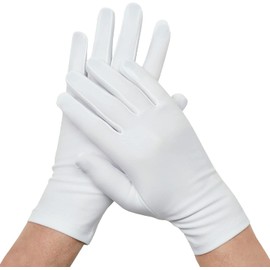 Cadie Arthritis Hand Gloves White One Size Fits All 80% Nylon 20% Spandex 1 Pair