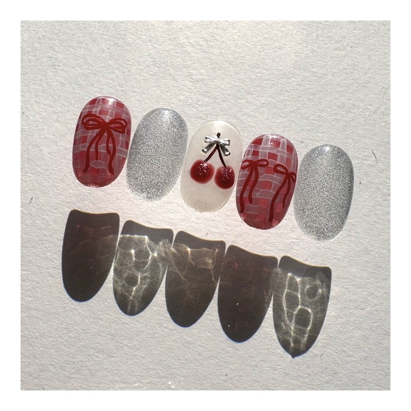 [Rene] Cherry handmade nail tips, daily nail specialist / [르네]