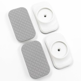 Baby Gate Wall Saver, Tension Rod, Scratch Prevention, Tension Rod, Wall Guard, Anti-Slip Pad, Baby Fencing, Stair Guard, No Drilling Required, Easy to Install, Prevention, Set of 4, Square