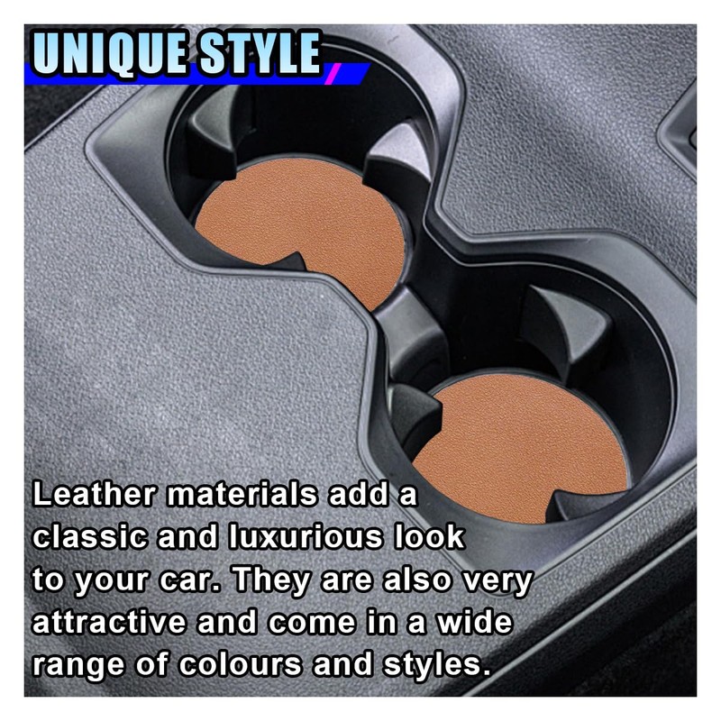 2PCS Car Cup Holder Coaster, Anti-Slip Shockproof Insert Coaster, Auto