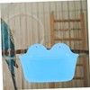 VILLFUL Hanging Parrot Bath Tub Small Bird Bathing Tub for