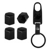 GONTSIG Tire Valve Stem Caps Set with Keychain, Corrosion Resistant,