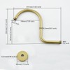 RANDOM S Shaped Shower Head Riser Pipe,Goose Neck Shower Arm
