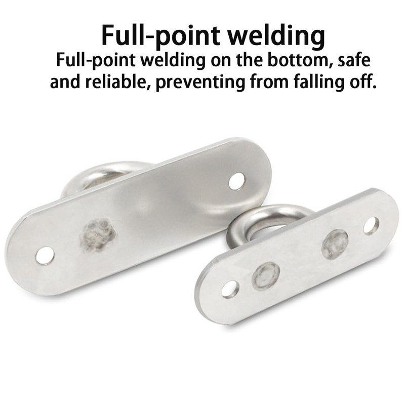 CLSSLVVBN 10pcs/Set Stainless Steel Eye Plate and Hook Set for
