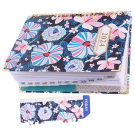 Tofficu Notebook Weekly Monthly Planner 12 Month Planner Calendar 2023-2024 Daily Planners 2023-2024 2024 Schedule Book 2024 Monthly Planner Plan Book B06 Agenda Book Paper Multifunction