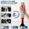 [6-IN-1] Electric Wine Opener, Rechargeable Wine Bottle Opener with Foil