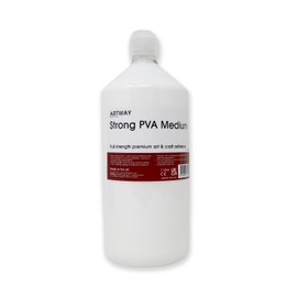 Artway Artway Strong PVA Glue/Medium - 1 Litre, White