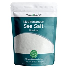 Viva Doria Mediterranean Sea Salt, Fine Grain, 5 lb