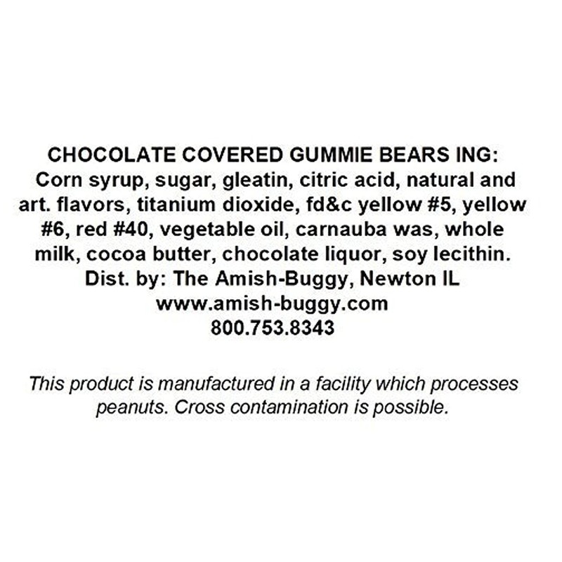 Milk Chocolate Covered Gummi Bears (2.5 Pound)